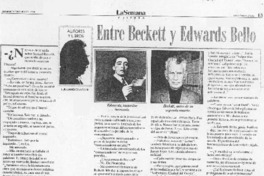 Entre Beckett y Edwards Bello