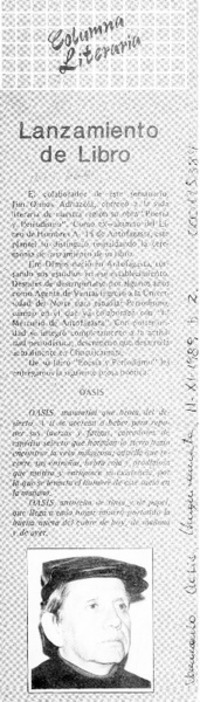 Lanzamiento de libro  [artículo].