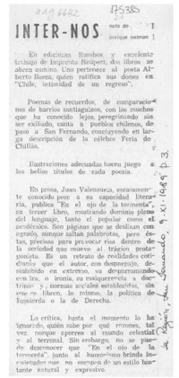 Inter - Nos  [artículo] Enrique Neiman.