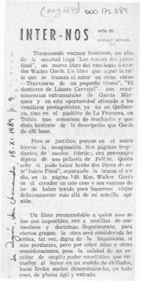Inter - Nos  [artículo] Enrique Neiman.
