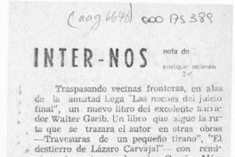 Inter - Nos  [artículo] Enrique Neiman.