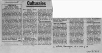 Culturales  [artículo].