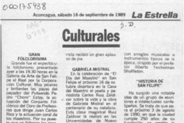 Culturales  [artículo].