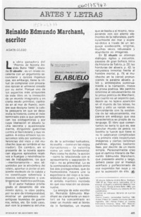 Reinaldo Edmundo Marchant, escritor