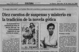Diez cuentos de suspenso y misterio en la tradición de la novela gótica  [artículo] Maura Brescia.