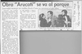 Obra "Arucati" se va al parque  [artículo].