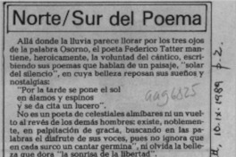 NorteSur del poema  [artículo] / Andrés Sabella.