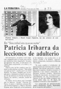 Patricia Iribarra da lecciones de adulterio  [artículo].