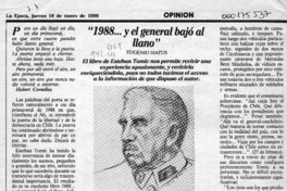 "1988 -- y el general bajó al llano"  [artículo] Eugenio Matus.
