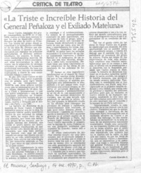 "La triste e increíble historia del general Peñaloza y el exiliado Mateluna"