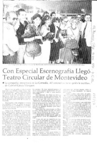 Con especial escenografía llegó Teatro Circular de Montevideo  [artículo].