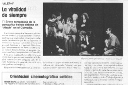 La vitalidad de siempre