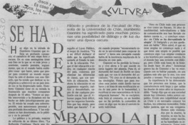 Se ha derrumbado la utopía