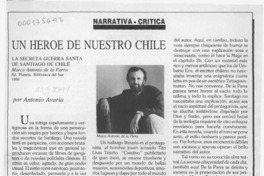 Un héroe de nuestro Chile  [artículo] Antonio Avaria.