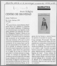 Centro de gravedad  [artículo].