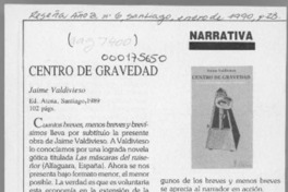 Centro de gravedad  [artículo].