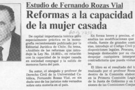 Reformas a la capacidad de la mujer casada  [artículo].