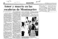 Amor y muerte en las escaleras de Montmartre  [artículo] Ana María Echeverría.