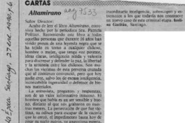 Altamirano  [artículo] Isolina Gacitúa.