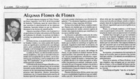 Algunas flores de Flores  [artículo] Pedro Lizana.