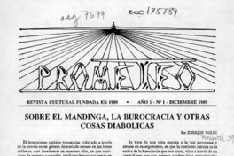 Sobre el mandinga, la burocracia y otras cosas diabólicas  [artículo] Enrique Volpe.