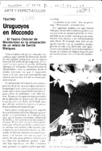 Uruguayos en Macondo  [artículo] H. E.