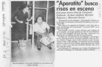 "Aparatito" busca risas en escena  [artículo].
