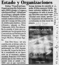 Estado y organizaciones  [artículo].