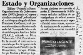 Estado y organizaciones  [artículo].