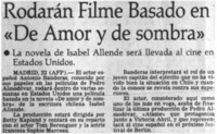 Rodarán filme basado en "De amor y de sombra"