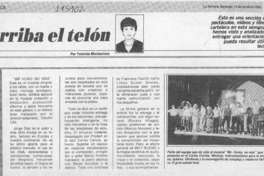 Arriba el telón  [artículo] Yolanda Montecinos.