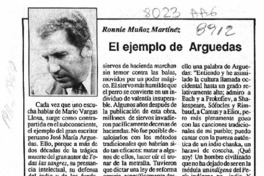 El ejemplo de Arguedas  [artículo] Ronnie Muñoz Martínez.