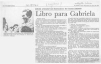 Libro para Gabriela  [artículo].