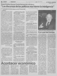 "Los discursos de los políticos nos hieren la inteligencia"