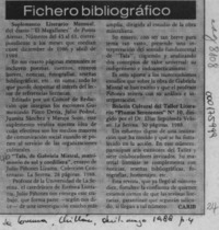 Fichero bibliográfico  [artículo] Carib.