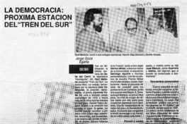 La democracia, próxima estación del "Tren del sur"