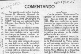 Comentando  [artículo] Amparo Pozo.