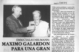 Máximo galardón para una gran universitaria  [artículo].