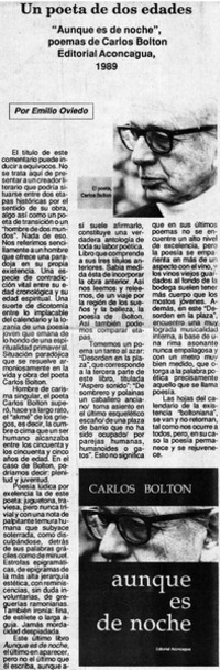 Un poeta de dos edades