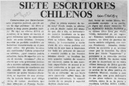Siete escritores chilenos  [artículo] Miguel Angel Díaz.