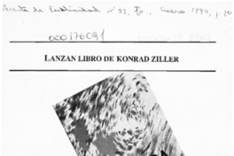 Lanzan libro de Konrad Ziller  [artículo].