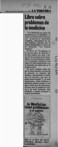 Libro sobre problemas de la medicina  [artículo].