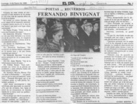 Fernando Binvignat  [artículo] Guido Bertin S.