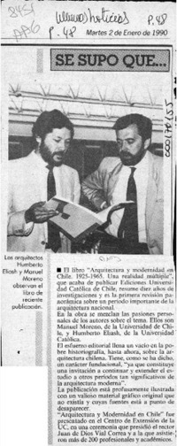 Se supo que --  [artículo].