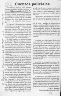 Cuentos policiales  [artículo] Luis E. Aguilera.