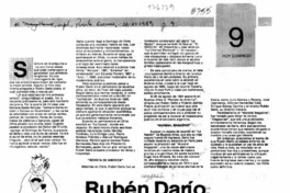 Rubén Darío, del poema al periodismo  [artículo] Marino Muñoz Lagos.