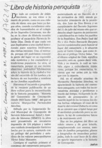 Libro de historia penquista  [artículo] Justus.
