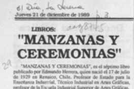 "Manzanas y ceremonias"
