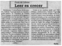 Leer es crecer