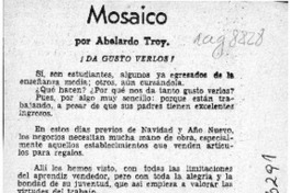 Mosaico  [artículo] Abelardo Troy.
